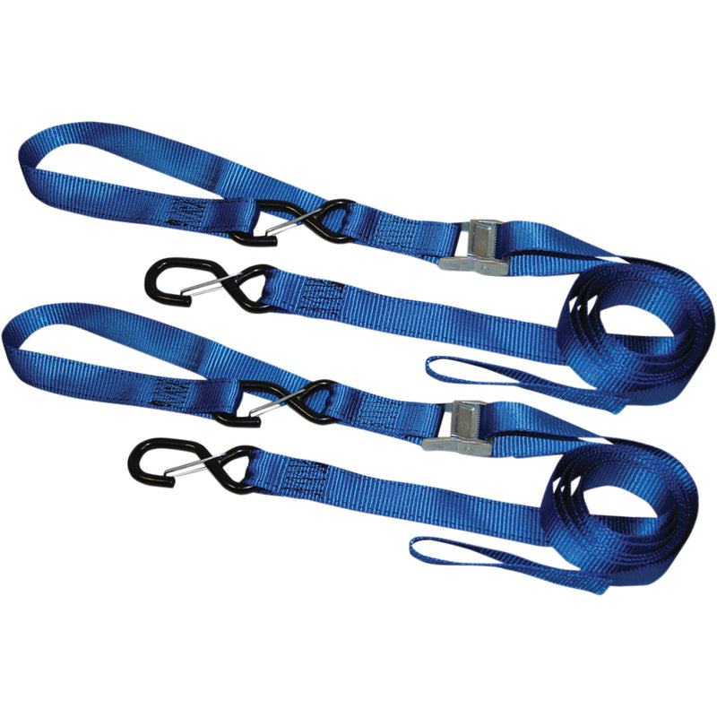 ANCRA 3920-0342 XC108-2P X-Series 1-1/4" Cam Buckle Tie-Downs Tie-Down - Heavy Duty - Blue