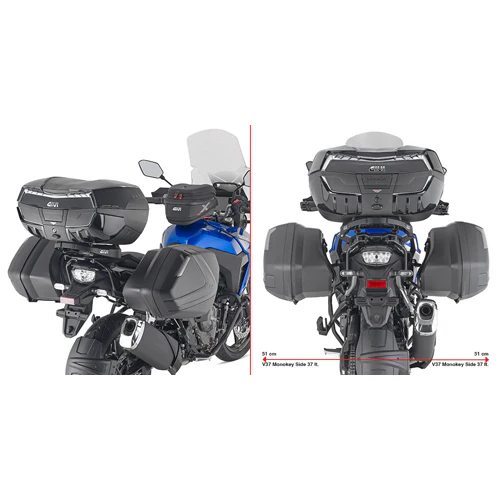Givi Side Case Hardware Monokey V35/V37 - PLX3125 Suzuki 800DE Strom 800DE 2023-2024
