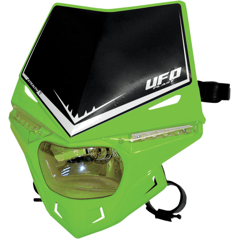 UFO 2001-0724 PF01715026 Two-Piece Stealth Headlight System Stealth Headlight - Green
