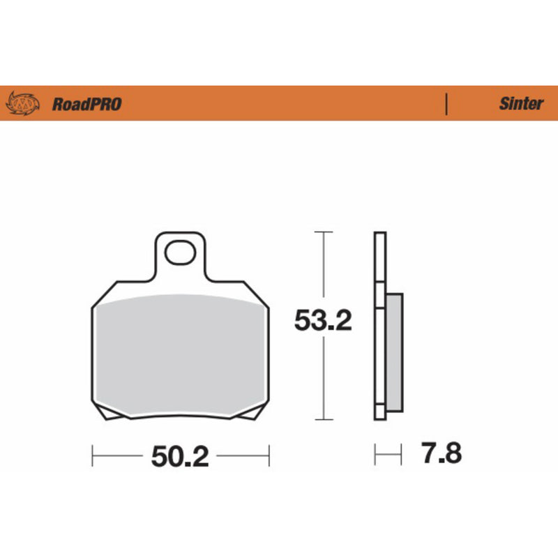 Moto-Master Brake Pad - 404802-PU For Harley LiveWire 2020 | Ducati Motorcycles 1997-2024 | Benelli Motorcycles 2003-2011
