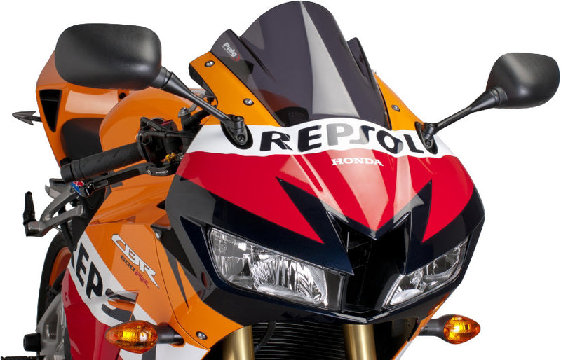 Puig Hi-Tech Parts Windscreen Racing Dark Smoke - 6478F Honda CBR600RR 2013-2025