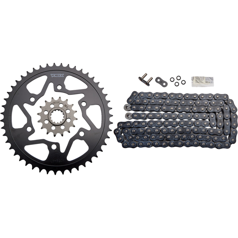 VORTEX 1230-1121 CK6362 HFRS 520 Steel Chain Kit Steel Chain Kit - Black - Yamaha - YZF-R1 - '06-'08