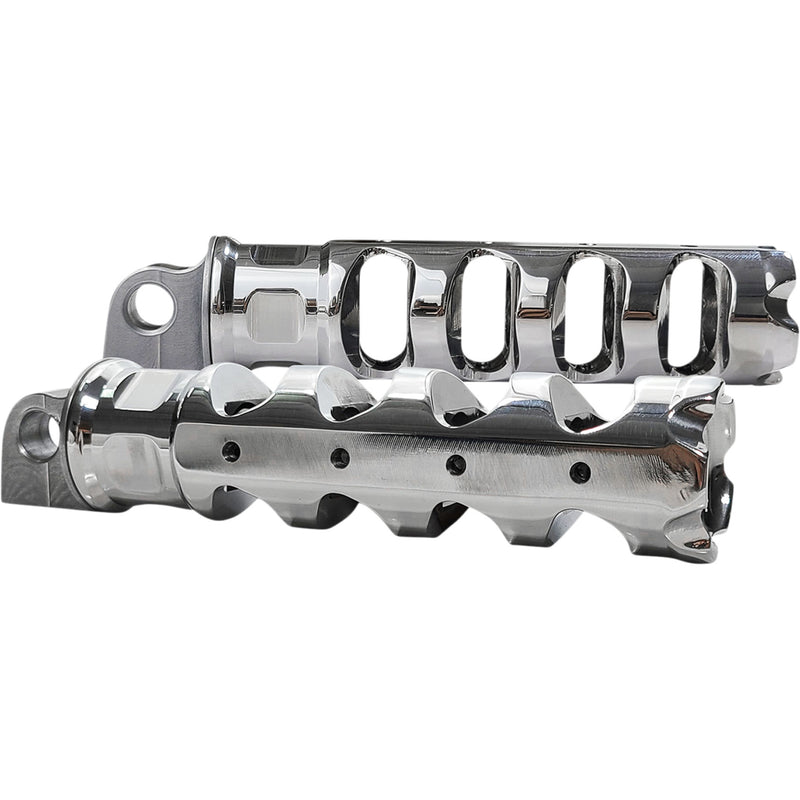 ACCUTRONIX 1620-2305 RP111-AKC Muzzle Brake Folding Footpegs Muzzle Brake Folding Pegs - Chrome