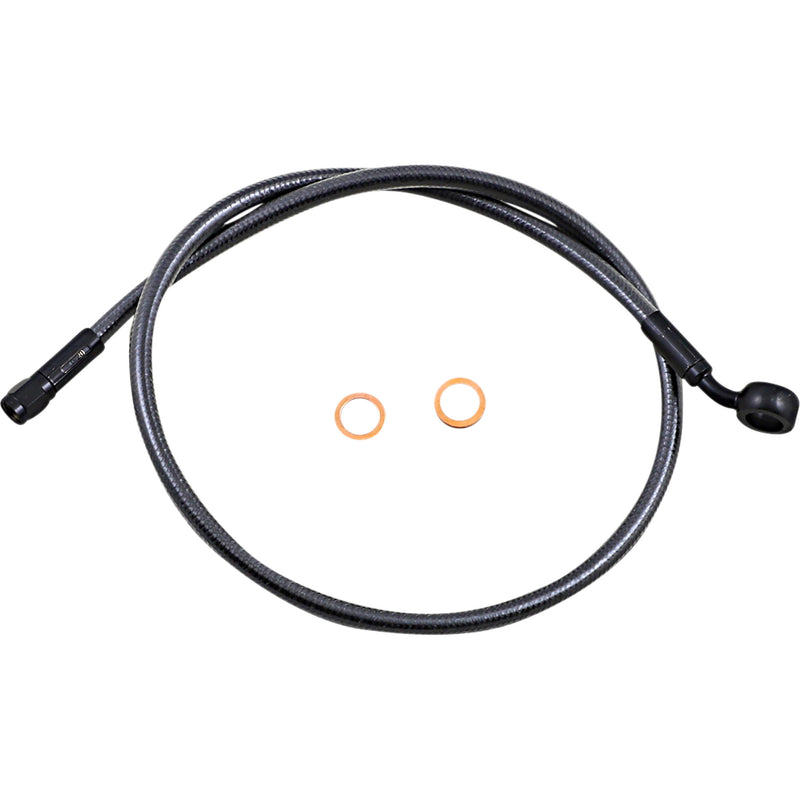 MAGNUM SHIELDING 1741-6164 AS478132 Alternate Length Upper Brake Line - 12mm-35° - 32" - Black Pearl