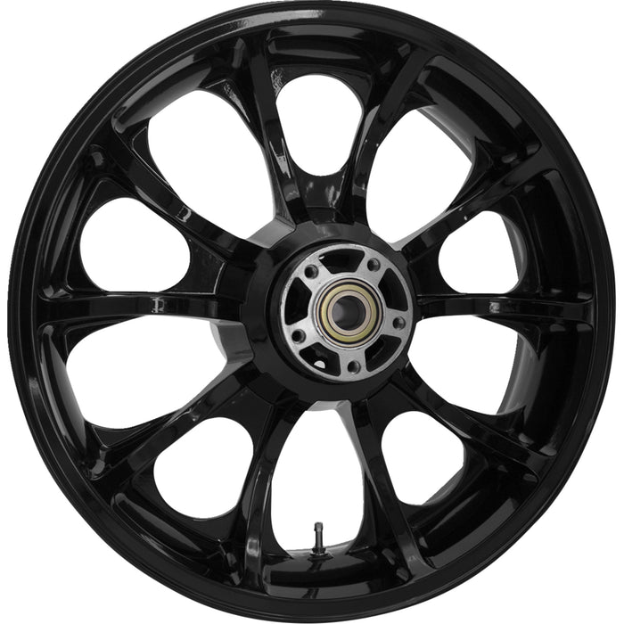 COASTAL MOTO 0202-2224 3D-LGO185SB Largo Precision Cast 3D Wheel — Largo 3D - Rear - Single Disc/without ABS - Black