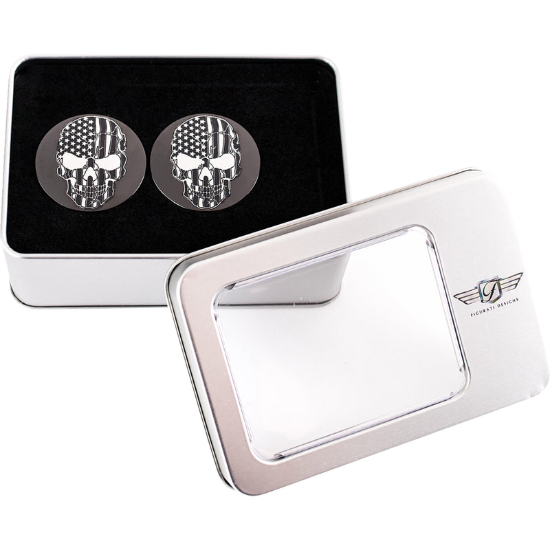 Figurati Designs Cover - FD28-BKSKULL-CC For Harley Motorcycles 1980-2026