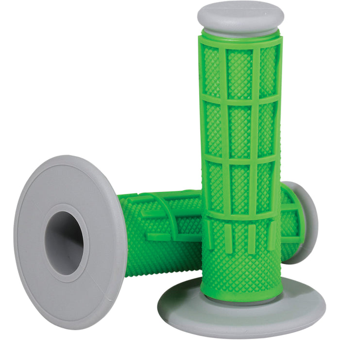 MOOSE OFFROAD 0630-2664 1MG2315-GEM Comp Diamond Half Waffle Grips Grips - Compound - Half-Waffle - Green