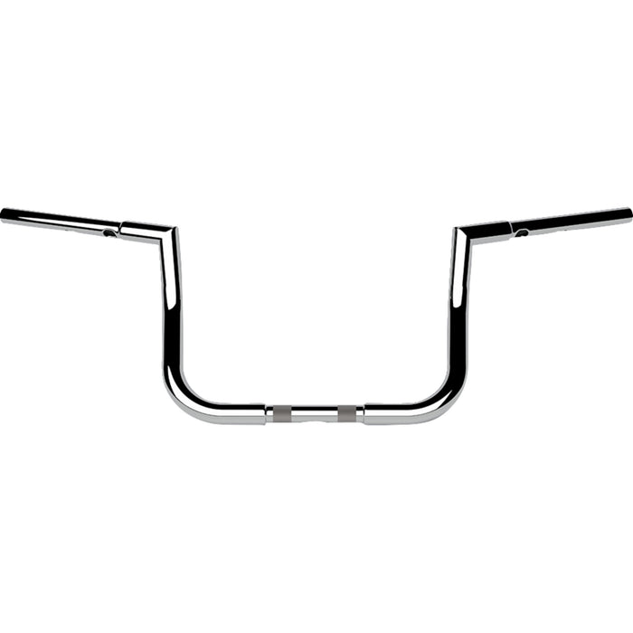 LA CHOPPERS 0601-6574 LA-7367-10 1-1/4" Twin Peaks Touring Handlebar - Bagger - 10" - Chrome