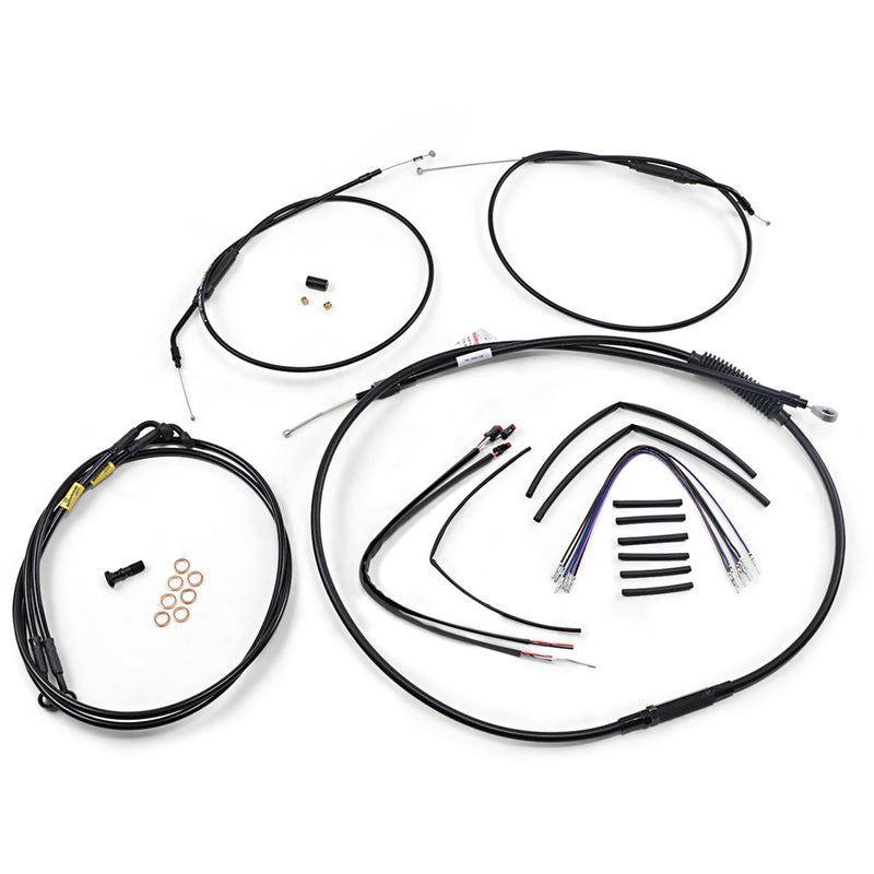 Burly Brand Complete Cable Kit - B30-1200 For Harley Dyna 2012-2017
