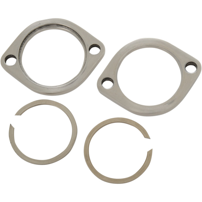 DRAG SPECIALTIES 1861-0889 Exhaust Flange Kit polished stainless steel