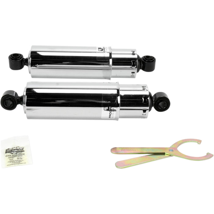 PROGRESSIVE SUSPENSION DS310028 412-4041C 412 Series Shocks — Chrome - 11" - Standard - Chrome - Dyna