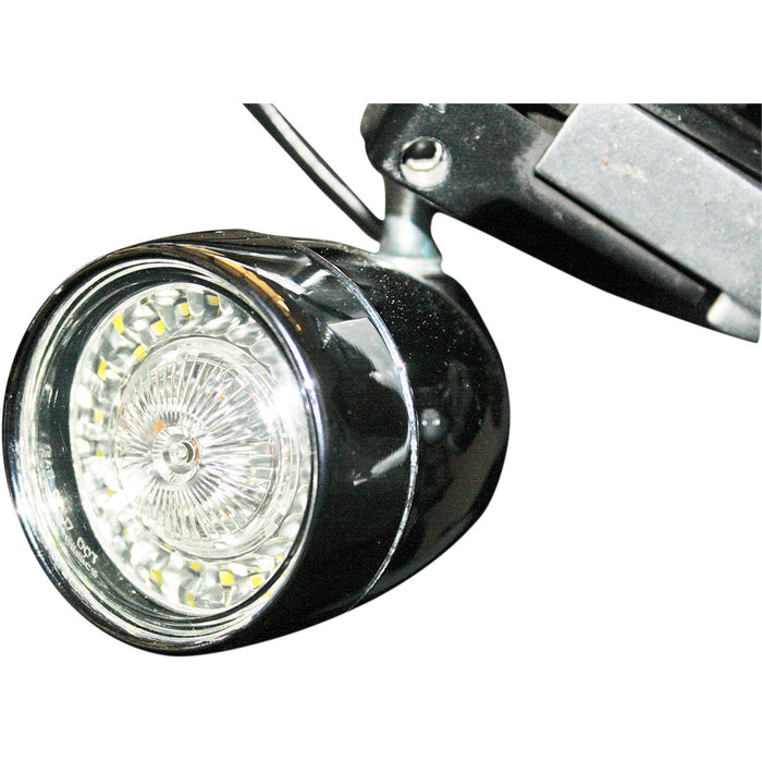 CUSTOM DYNAMICS 2020-1591 PB-BB-AW-1157CS ProBEAM® Ringz Bullet Bezel LED Turn Signal - Chrome - Smoke Lens
