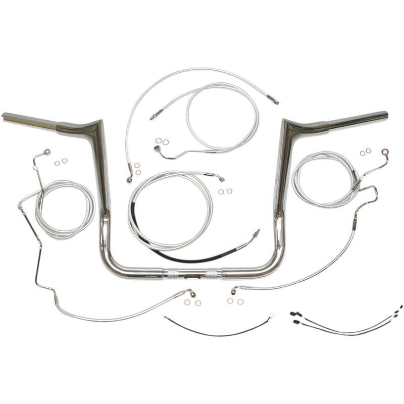 Magnum Shielding 1-1/4" Viking Handlebar Installation Kit 12" Sterling Chromite II® - 38869-412 For Harley Touring 2016