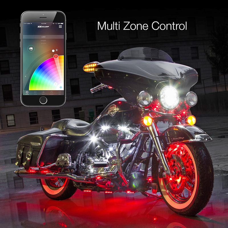 Xk Glow 653-0009 KS-MOTO-MINI MINI ACCENT LIGHT APP KIT 8PC
