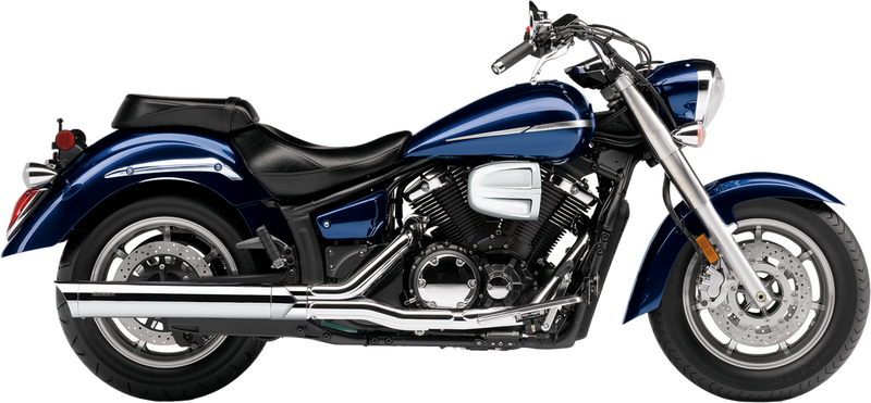Cobra Slip ON W Scalloped TIP Chrome Yamaha V-Star 1300 - 2275 Yamaha V-Star 1300 2011-2015