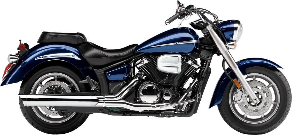 Cobra 82-97020 2275 SLIP ON W/SCALLOPED TIP CHROME YAM V-STAR 1300 07-18