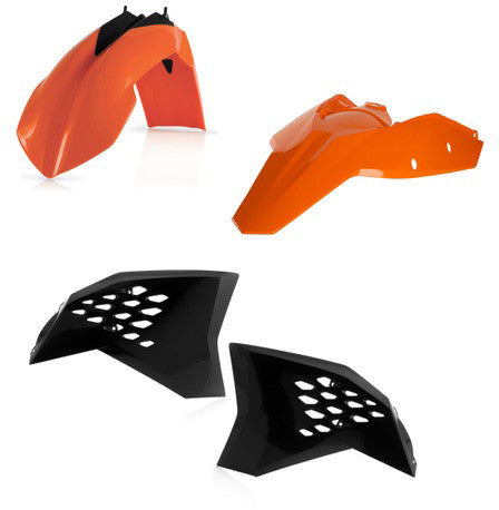Acerbis Plastic Kit Orange - 2113790357 KTM EXC 450 / EXC 530 2008-2011