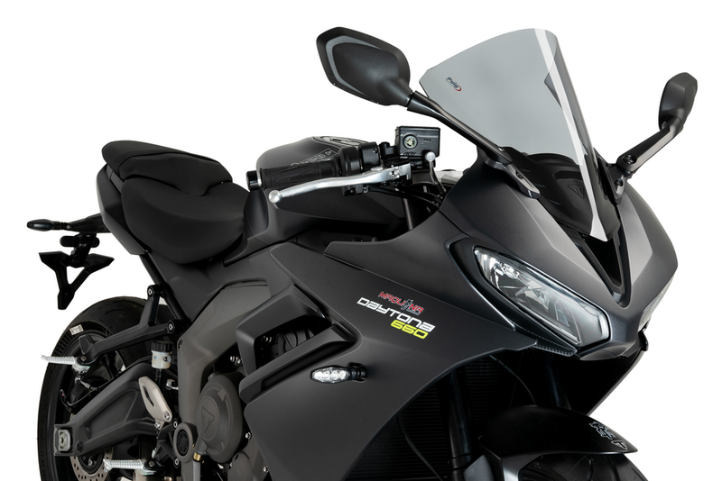 Puig Hi-Tech Parts Windscreen R-Racer Smoke TRI - 22085H Triumph Daytona 660 2025