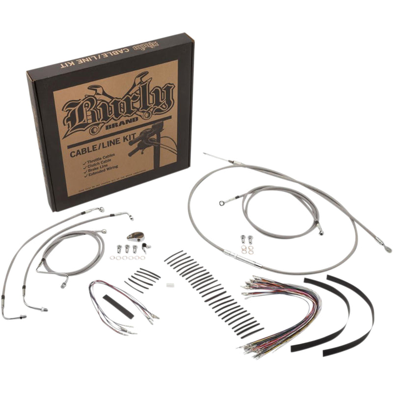Burly Brand Complete Cable Kit - B30-1105 For Harley Touring 2008-2013