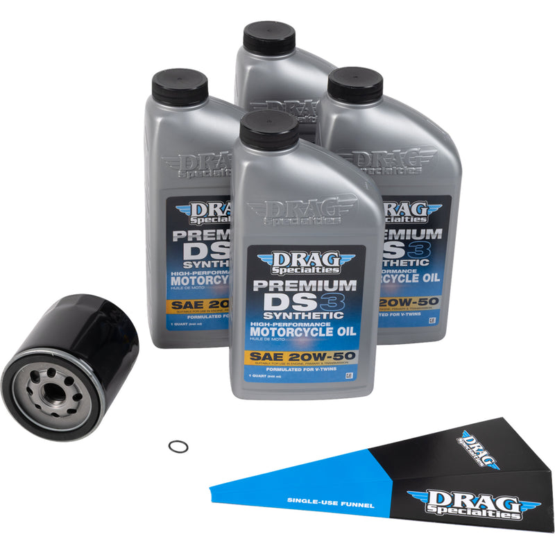 Drag Specialties Oil Oil Change Kit - 3601-1040 For Harley Motorcycles 1999-2017