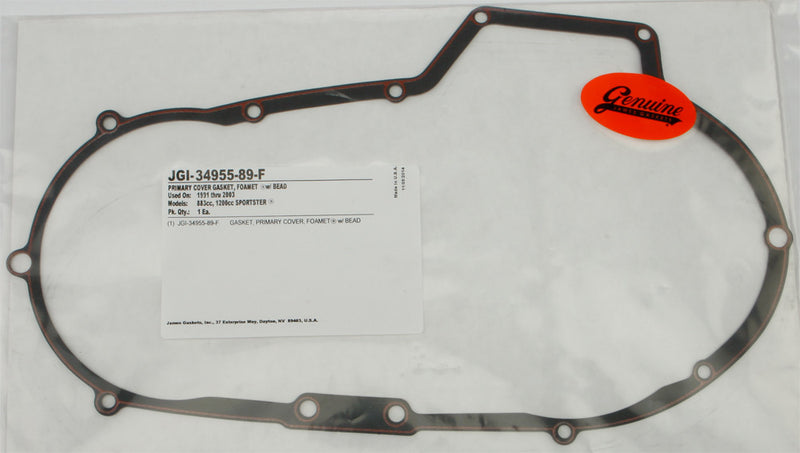 James Gaskets 681-5422 34955-89-F GASKET PRIMARY COVER XL FOAM 1/PK 34955-89-F