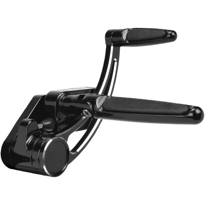 HAWG HALTERS 1622-0537 FCK-S18A-FR-SE Forward Control 18+ softail - black anodized - standard - folding rubber inlay pegs - slotted levr