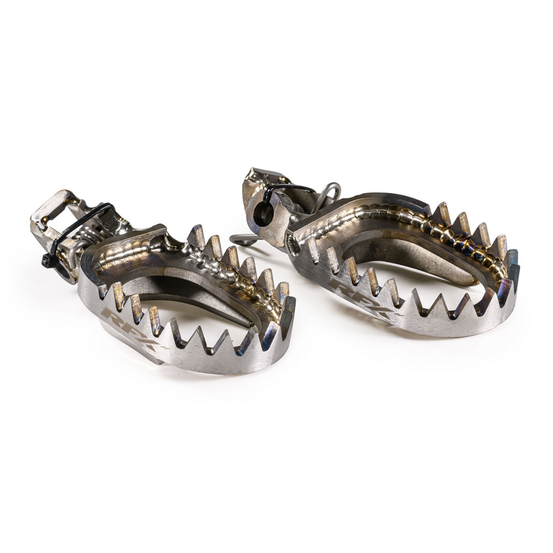 Rfx Factory Footpegs Titanium KTM Husqvarna GAS - FXFR 50300 GPTI For Husqvarna Dirt Bikes 2017-2024 | KTM Dirt Bikes 2017-2024