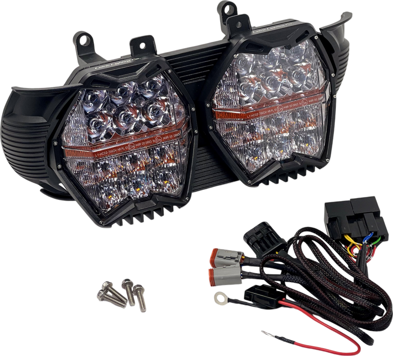 Letric Lighting Co GC7 LED Headlight Kit Fltr ` (EXC. CVO) - LLC-RG-GC For Harley Road Glide 2015-2023