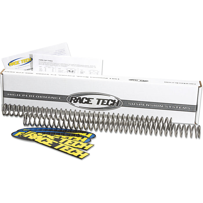 RACE TECH 0405-0023 FRSP S4031100 Fork Springs — 56.00 lb/in Fork Springs - 1.00 kg/mm