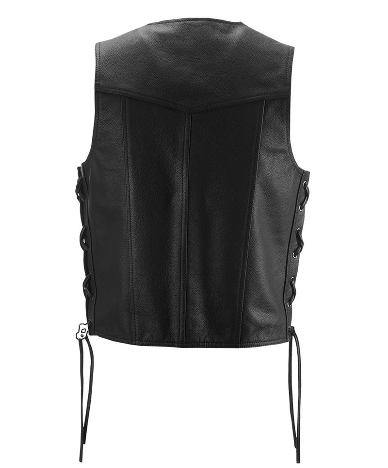 Rear angle with adjustable lace of Six Shooter Vest