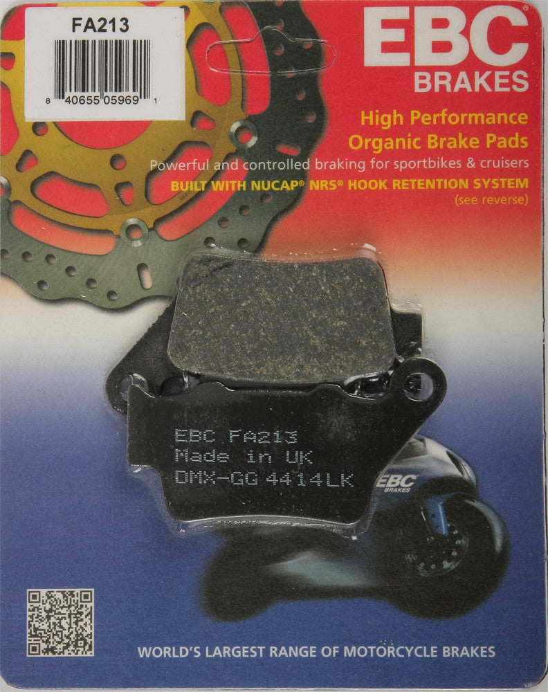 EBC Brake Pads - FA213 For BMW Motorcycles 1997-2018 | Ducati Motorcycles 2006-2010 | Triumph Daytona / Street 2013-2015