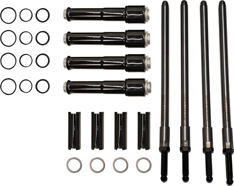 Rocket Performance Garage Llc Speedy Push Rods Covers Black ` - 6-6004B For Harley Motorcycles 1999-2017