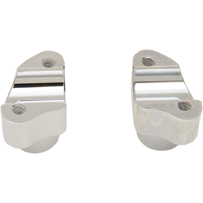 DRAG SPECIALTIES Buffalo Billet Aluminum Handlebar Riser Risers - Chrome
