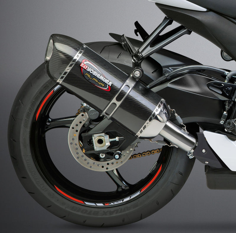 Yoshimura Exhaust Signature Alpha Slip-ON SS-CF-CF - 11600EM220 Suzuki 600 / 750 2011-2024