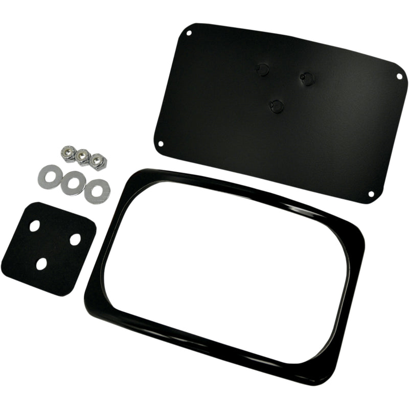 DRAG SPECIALTIES Radius Three-Bolt Style License Plate Mount Assembly