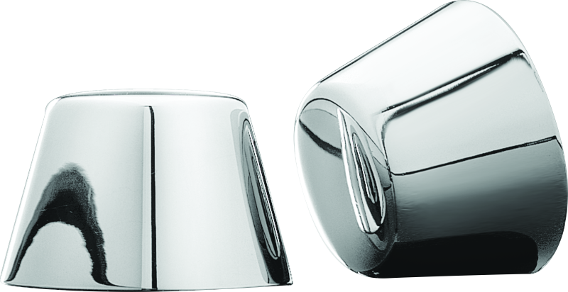 Kuryakyn 1201 Front Axle Nut Caps Chrome - Photo - Primary
