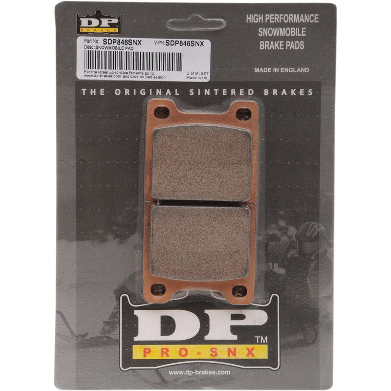 DP Brakes SDP Pro-SNX HH+ Sintered Brake Pads For Ski-Doo Snowmobiles 1993-2012 | Lynx Snowmobiles 2000-2009