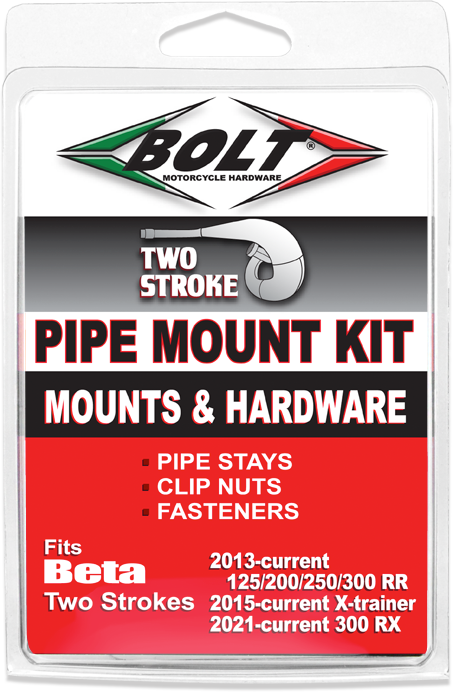 Bolt 2-Stroke Pipe Mount Beta 125-300CC - BET.EX.MNTS Beta Dirt Bikes 2013-2024