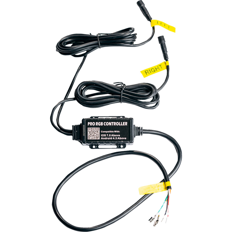WHIPITLIGHTRODS 2040-2957 45-400 Bluetooth RGB Harness Light Rod Harness - 3" - Bluetooth