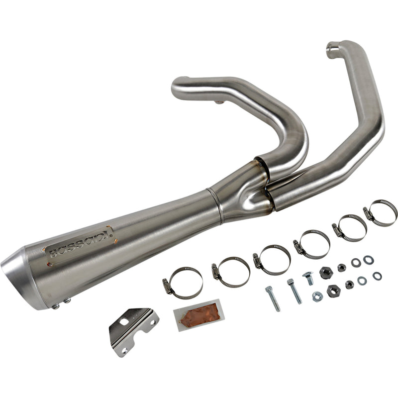 Bassani Xhaust Road Rage 2-Into-1 Exhaust System - 1F42SS For Harley Touring 2017-2026