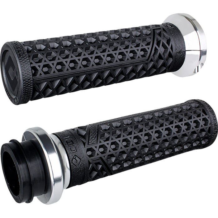 Odi Vans Indian Grips Grips Vans Indian Black Silver - V31VITWB-S For Indian 2018-2024