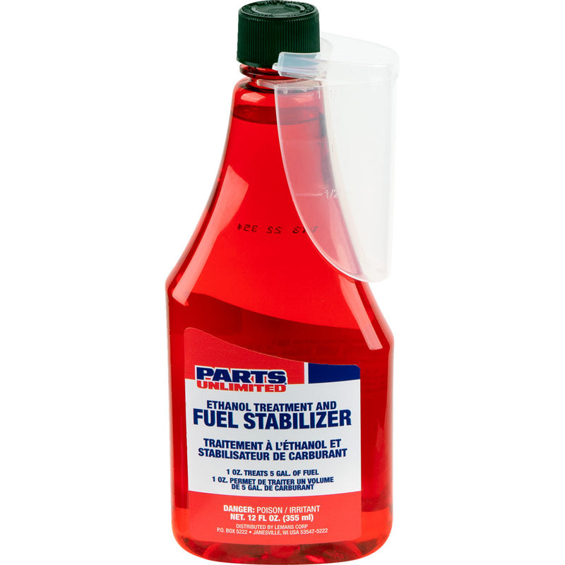 PARTS UNLIMITED 3707-0021 Ethanol Treatment and Fuel Stabilizer Fuel Treatment and Stabilizer - 12 U.S. fl oz.
