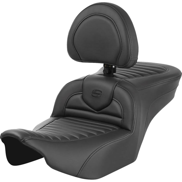 SADDLEMEN 0801-1770 823-07-202B0 Roadsofa™ Seat - with Backrest - Tuck-n-Roll - FLTR/FLHX 23-24