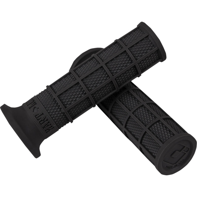 ODI 0630-2733 V02FWB Hart-Luck Signature Full-Waffle Slip-On Grips Grips - Hart-Luck - Black