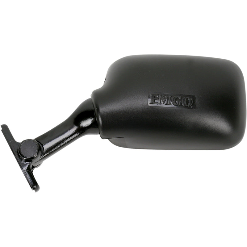 EMGO 2086872 20-86872 OEM-Style Replacement Mirror Mirror - Side View - Rectangle - Black - Left