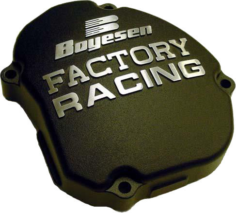 Boyesen Factory Racing Ignition Cover Black - SC-33AB Yamaha YZ 125 2005-2024