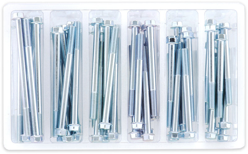 Bolt 024-68040 SV-M6HEXF-3 M6 8MM HEX FLANGE BOLT ASSORTMENT 60 PIECE KIT