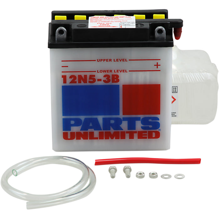 PARTS UNLIMITED 2113-0140 Conventional Battery Kit Battery - 12N5-3B