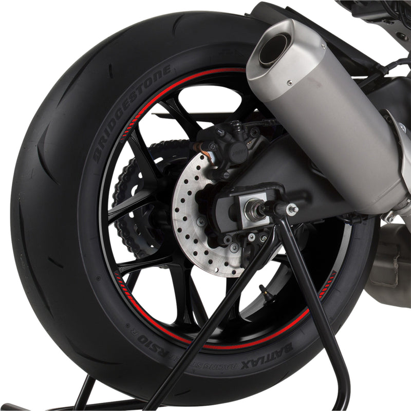 Puig Hi-Tech Parts Rim Strip - 8431R For MV Agusta Brutale 2010-2018 | Honda CBR600F4i 2001-2007 | Hyosung 650 2013-2016
