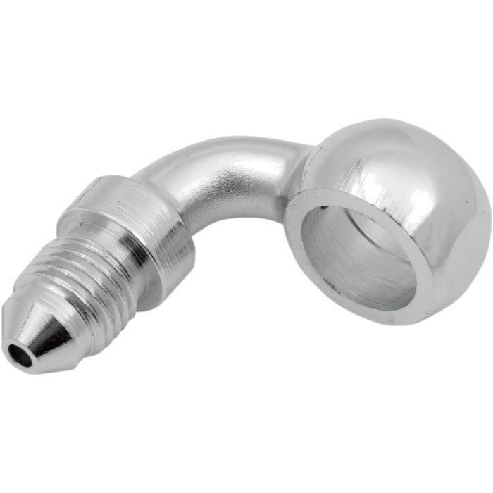 DRAG SPECIALTIES DS098154 Chrome Steel Banjo Fitting Banjo Fitting - 7/16" - 90°